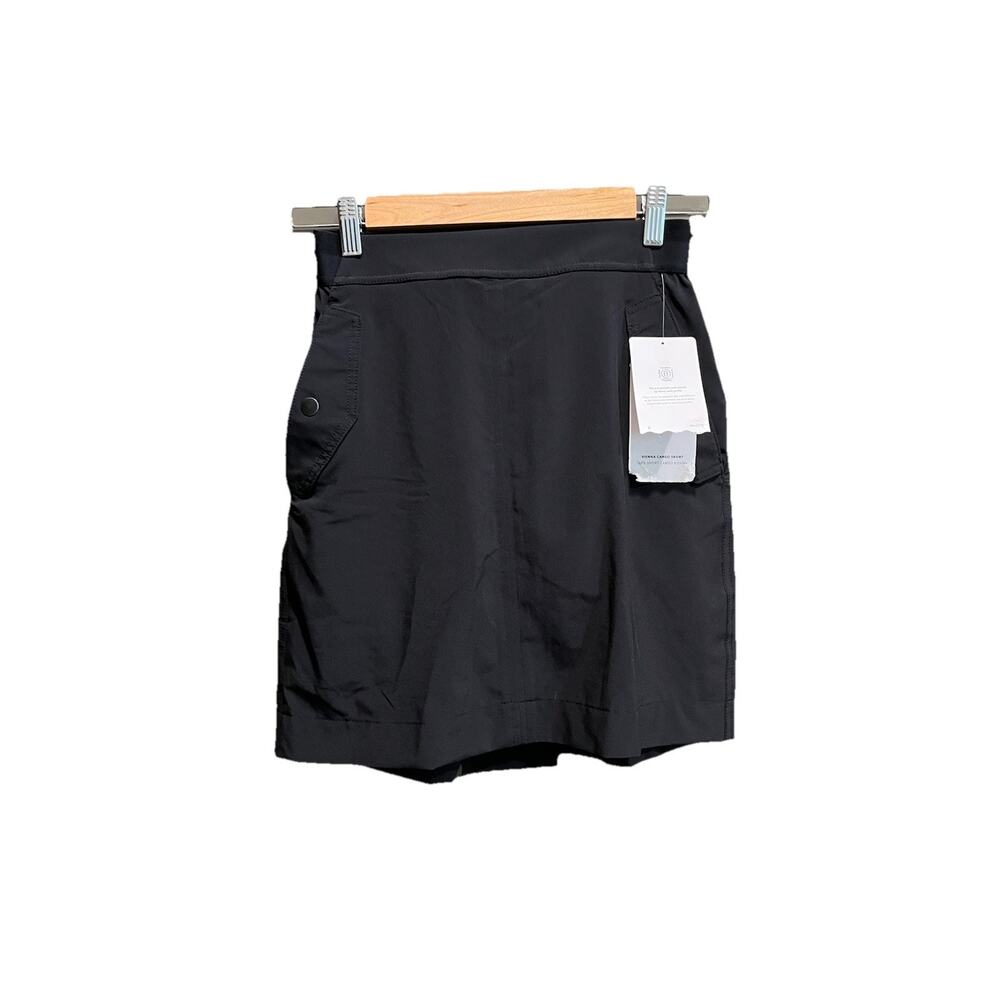 Athleta Black Short Cargo Vienna Women's Activewear Skort‎ Size 2